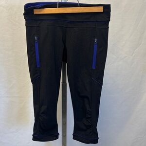 lululemon athletica Black and Blue Leggings